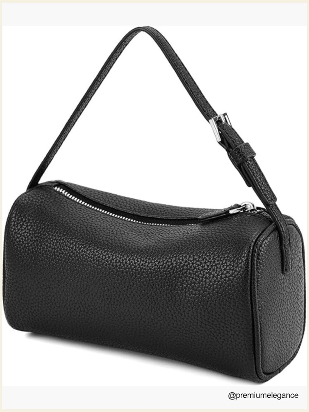 Trendy PU Leather Barrel Crossbody Bag Shoulder Hobo Purse Handbag